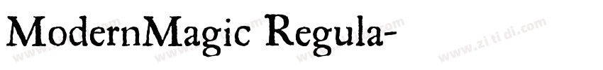 ModernMagic Regula字体转换